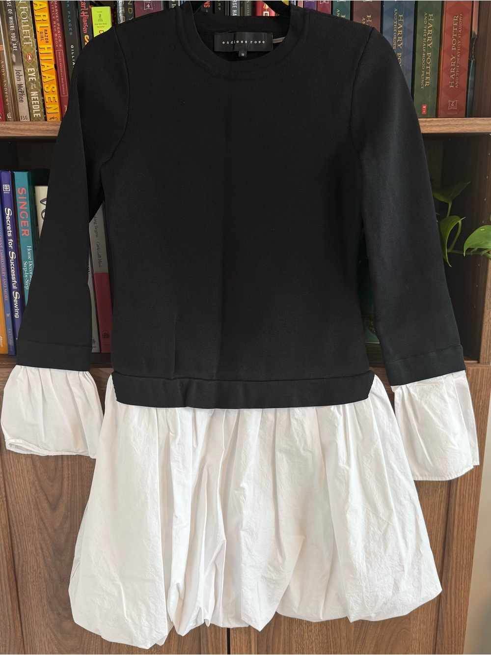Anthropologie Endless Rose Twofer Bubble Mini Dress